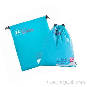 borsa shopping bag in raso stampato